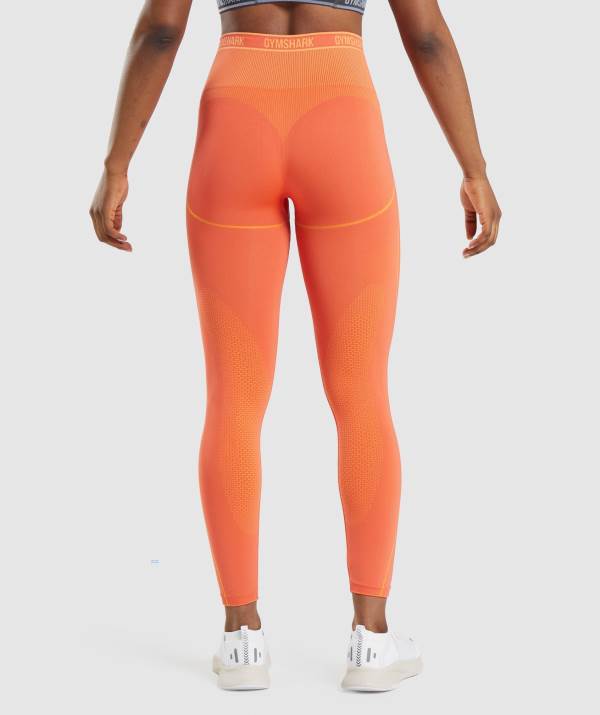 Damske Legíny Gymshark Apex Seamless High Rise Oranžové Marhule / Oranžové | TU9508763